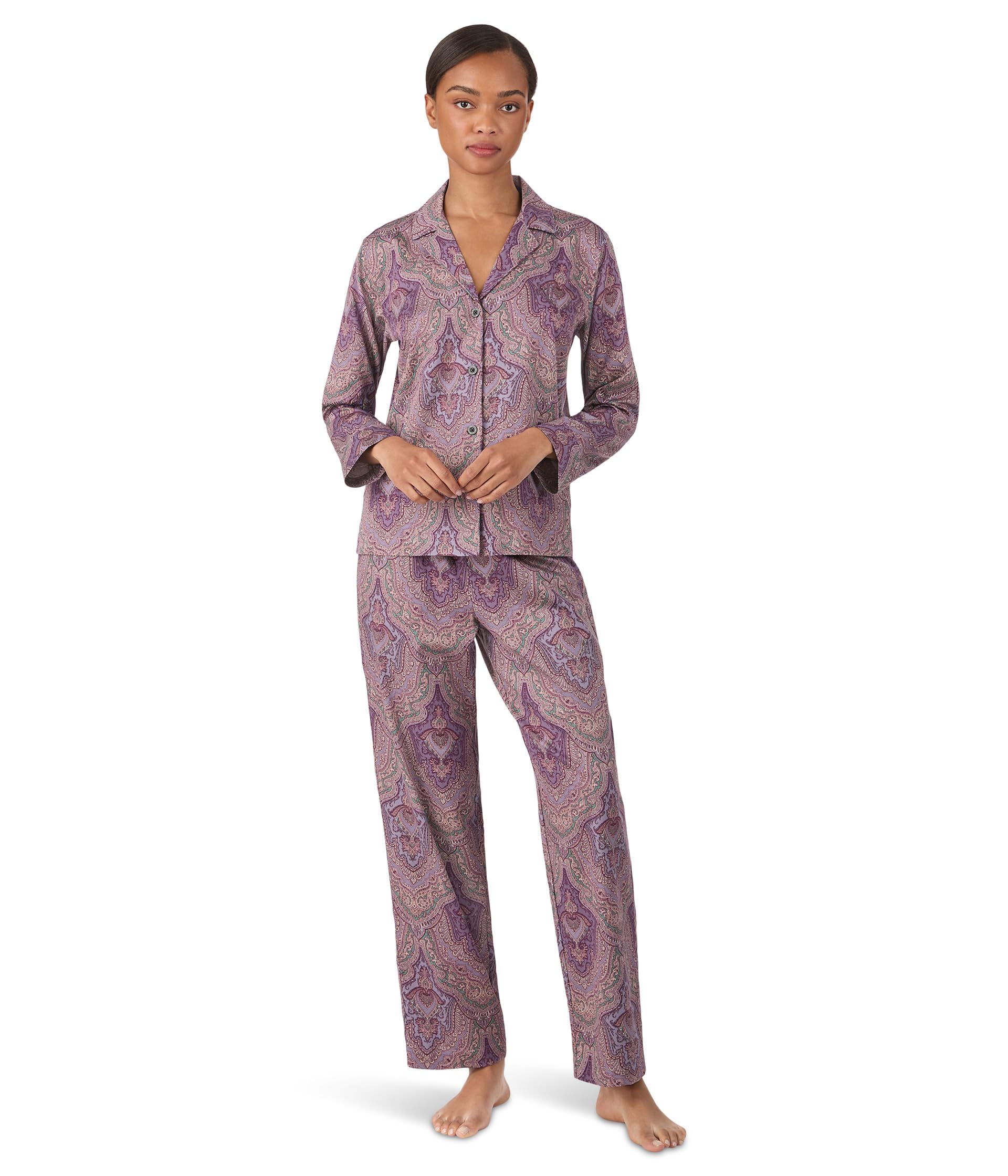 Light purple circular pattern pajamas